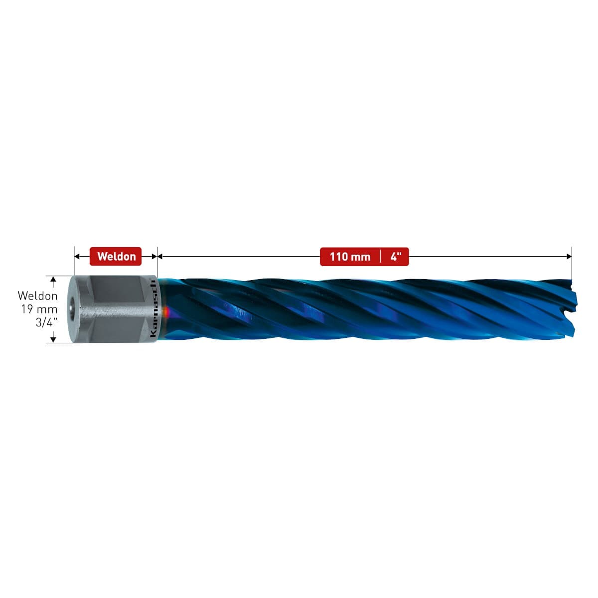 Корончатое сверло Karnasch GOLD-LINE Ø50х110 мм 20.1280U-050