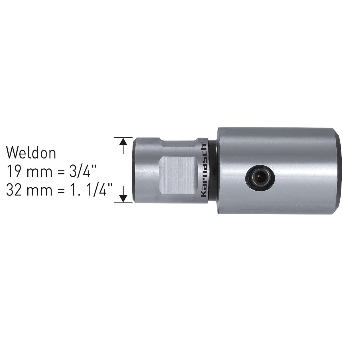 Адаптер Karnasch для метчиков с хвостовиком Weldon 32 20.1800-110